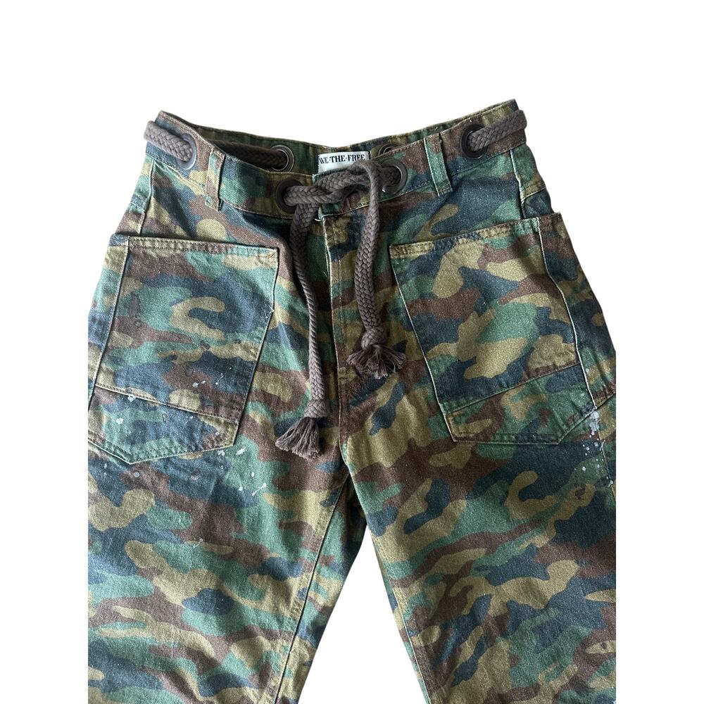 We the Free Moxie Camo print barrel jeans 27 - Picture 7 of 12